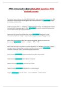 APhA Immunization Exam 2025&sol;2026 Questions With Verified Answers