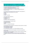 PSYCHOPHARMACOLOGY STANDARD EXAM SHEET 2025&sol;2026 QUESTIONS WITH SOLUTIONS GRADED A&plus;