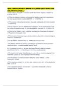 QBA COMPREHENSIVE EXAM 2025&sol;2026 QUESTIONS AND SOLUTION RATED A&plus;