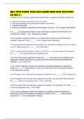 QBA TEST PAPER 2025&sol;2026 QUESTIONS AND SOLUTION RATED A&plus;