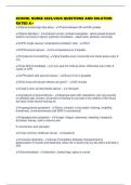 SCHOOL NURSE 2025&sol;2026 QUESTIONS AND SOLUTION RATED A&plus;