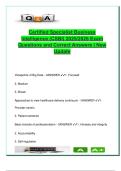 Certified Specialist Business Intelligence &lpar;CSBI&rpar; &vert; 2025&sol;2026 Exam &vert; 100 Solved Questions &vert; Big Data&comma; Healthcare Systems&comma; BI Viewpoints &vert; Health Informatics