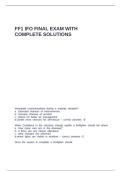 FF1 IFO FINAL EXAM WITH COMPLETE SOLUTIONS