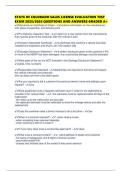 STATE OF COLORADO SALES LICENSE EVALUATION TEST EXAM 2025&sol;2026 QUESTIONS AND ANSWERS GRADED A&plus;