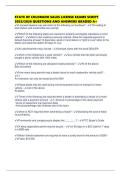 STATE OF COLORADO SALES LICENSE EXAMS SCRIPT 2025&sol;2026 QUESTIONS AND ANSWERS GRADED A&plus;