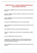 NURS 4301 Exam 1 - Psychotic Symptoms Questions And Correct Answers 100&percnt; Pass 