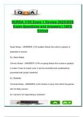 NURSA 1105 Exam 1 Review &lpar;100 Questions&rpar; &vert; Nursing Fundamentals&comma; OBRA&comma; Delegation&comma; Patient Rights