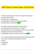 EMT Basic Final Exam Test Bank 2025&ndash;2026 &vert; Verified Q&A &vert; Graded A&plus;