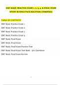 EMT Basic Exam 1&ndash;4 & Final Study Bundle 2025&ndash;2026 &vert; 100&percnt; Pass Verified &vert; A&plus;