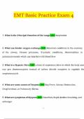 EMT Basic Practice Exam 4 2025&ndash;2026 &vert; Verified Q&A &vert; Graded A&plus;