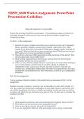 NRNP&lowbar;6568 Week 6 Assignment PowerPoint Presentation Guidelines 2025&sol;2026 Updated Questions & Answers &vert; Instructor-Approved&comma; 100&percnt; Reliable &vert; Score A&plus; Easily