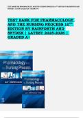 Test Bank for Pharmacology and the Nursing Process 10th Edition by Lilley&comma; Rainforth&comma; and Snyder &vert; Latest 2025&ndash;2026 &vert; Graded A&plus;