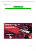 TEST BANK for Microbiology&colon; An Introduction&comma; 13th Edition by Tortora&comma; Funke&comma; & Case