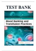 TEST BANK for Basic and Applied Concepts of Blood Banking and Transfusion Practices 5th Edition By Paula Howard&comma; All Chapters 1 - 16&comma; Complete Latest Guide A&plus;