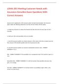 LOMA 281 Meeting Customer Needs with Insurance Annuities Exam Questions With Correct Answers 