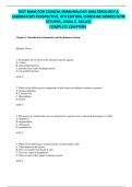 TEST BANK FOR CLINICAL IMMUNOLOGY AND SEROLOGY A  LABORATORY PERSPECTIVE&comma; 4TH EDITION&comma; CHRISTINE DORRESTEYN  STEVENS&comma; LINDA E&period; MILLER  COMPLETE CHAPTERS