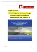 Test Bank For Ethical Obligations and Decision-Making in Accounting Text and Cases 6th Edition By Steven Mintz&comma; Complete Chapters 1 - 8&comma; Verified Newest Version