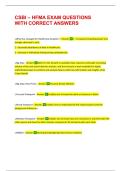 CSBI &ndash; HFMA EXAM QUESTIONS WITH CORRECT ANSWERS &vert;&vert; 100&percnt;PASS