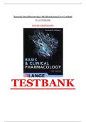 Basic & Clinical Pharmacology&comma; 14th Edition Katzung Trevor Test Bank