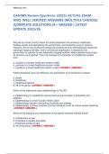 Test Bank For CAHIMS Review Questions &lpar;2025&rpar; ACTUAL EXAM  AND WELL VERIFIED ANSWERS &lpar;MULTIPLE CHOICES&rpar;  &vert;COMPLETE SOLUTIONS &vert;A&plus; GRADED