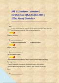 ARE 112 midterm 1 questions &vert; Certified Exam Q&A &lpar;Verified 2025 &vert; 2026&rpar; Already Graded A&plus;      