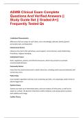BUNDLE FOR ASWB Clinical Exam 
