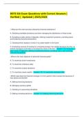  D076 OA Exam Questions with Correct Answers &vert; Verified &vert;  Updated &vert; 2025&sol;2026