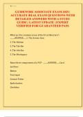 GUIDEWIRE ASSOCIATE EXAM 2025 &vert;  ACCURATE REAL EXAM QUESTIONS WITH  DETAILED ANSWERS WITH A STUDY  GUIDE &vert; LATEST UPDATE &vert; EXPERT  VERIFIED FOR GUARANTEED PASS 