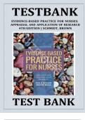 Evidence-Based Practice for Nurses&colon; Appraisal and Application of Research &lpar;4th Edition&comma; Schmidt&rpar; &ndash; Complete Test Bank and Study Guide