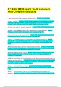 IFR EOC &lpar;Oral Exam Prep&rpar; Questions With Complete Solutions