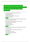 New York Court Officer Exam Practice Test  Questions And Correct Answers &lpar;Verified Answers&rpar;  Plus Rationales 2025&vert;2026 Q&A &vert; Instant  download Pdf  