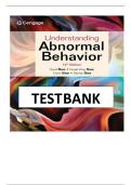 TEST BANK FOR Understanding Abnormal Behavior 12 Edition by David Sue &comma;Derald Wing Sue&comma; Diane M&period; Sue &comma; Stanley Sue&period;ISBN&colon;978-0357365250 COMPLETE GUIDE ALL CHAPTERS COVERED 100&percnt; VERIFIED A&plus; GRADE ASSURED&excl;&excl;&excl;&excl;&excl; NEW LATEST UPDATE&excl;&excl;&excl;&excl;&excl;