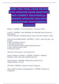 NURS 3004 FINAL EXAM REVIEW WITH UPDATED EXAM QUESTIONS AND CORRECT SOLUTIONS|A+ GRADED UPDATED 2025|100% GUARANTEED PASS!!|NEWEST VERSION||