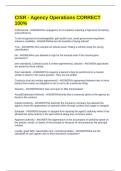 CISR - Agency Operations CORRECT 100&percnt;