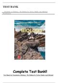Essentials of Biology &lpar;7th Edition&comma; Mader & Windelspecht&rpar; &ndash; Complete Test Bank