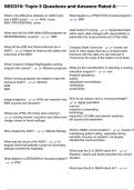 NSG310&colon; Topic 3 Questions and Answers Rated A