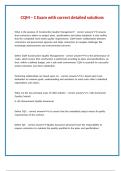 CQM &ndash; C Exam with correct detailed solutions