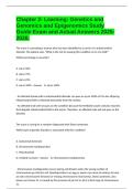Chapter 2- Learning&colon; Genetics and Genomics and Epigenomics Study Guide Exam and Actual Answers 2025-2026&period;