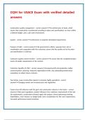 CQM for USACE Exam with verified detailed answers