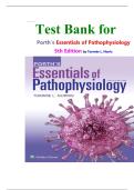 Test Bank for Porth's Essentials of Pathophysiology 5th Edition by Tommie L&period; Norris isbn-9781975107192