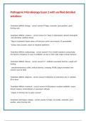 Pathogenic Microbiology Exam 2 with verified detailed solutions 