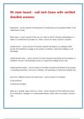 PA state board - nail tech Exam with verified detailed answers 