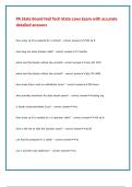 PA State Board Nail Tech State Laws Exam with accurate detailed answers