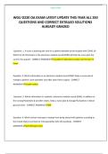 WGU D220 OA EXAM LATEST UPDATE THIS YEAR ALL 350 QUESTIONS AND CORRECT DETAILED SOLUTIONS ALREADY GRADED 