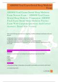 ABDSM Final Exam-Dental Sleep Medicine  Exam Newest Exam &sol; ABDSM Final Exam Dental Sleep Medicine Preparation&sol;ABDSM  Final Exam Dental Sleep Medicine Practice  Exam With Complete Questions And Correct  Answers&vert; Brand New Version&excl; 