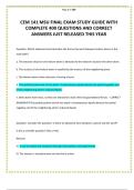 CEM 141 MSU FINAL EXAM STUDY GUIDE WITH COMPLETE 400 QUESTIONS AND CORRECT ANSWERS JUST RELEASED THIS YEAR 