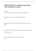ECEN 350 Exam 1 Studying questions with complete solutions
