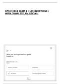 OPSM 3830 EXAM 1 &vert; 109 QUESTIONS &vert; WITH COMPLETE SOLUTIONS&period;