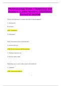 Pharmacology Exam 1 Questions and Answers &vert; Latest Version &vert; 2025&sol;2026 &vert;  Correct & Verified