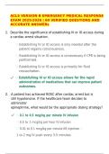  ACLS VERSION B EMERGENCY MEDICAL RESPONSE EXAM 2025&sol;2026 &vert; 60 VERIFIED QUESTIONS AND ACCURATE ANSWERs